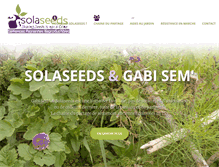 Tablet Screenshot of graines-solaseeds.com